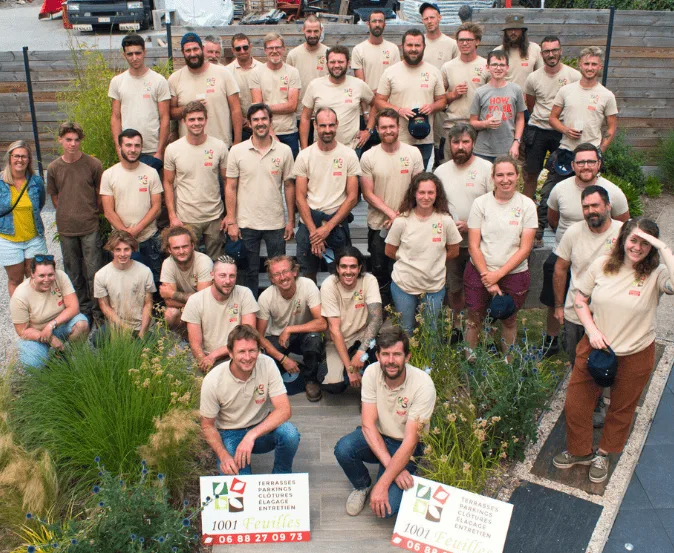 L’équipe de 1001 Feuilles, une quarantaine de collaborateurs