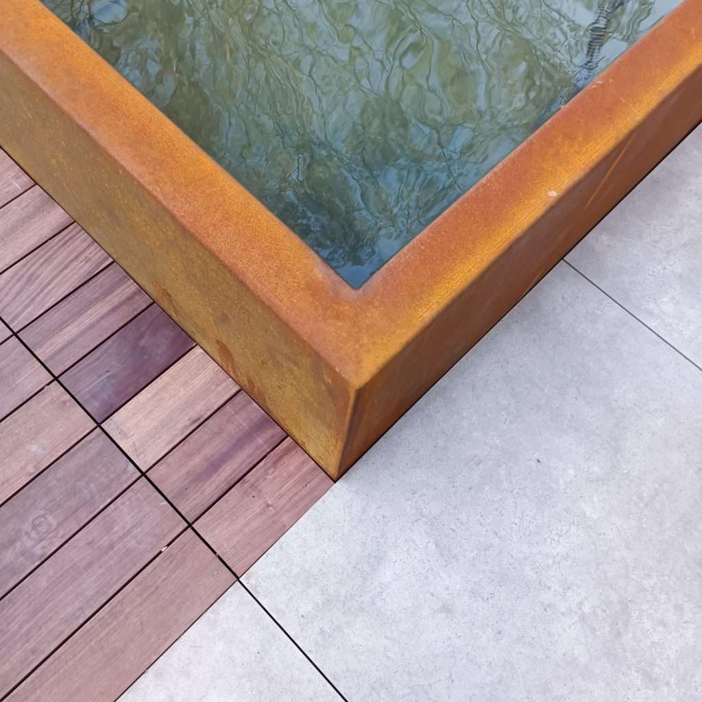 Terrasse bois et grès céram