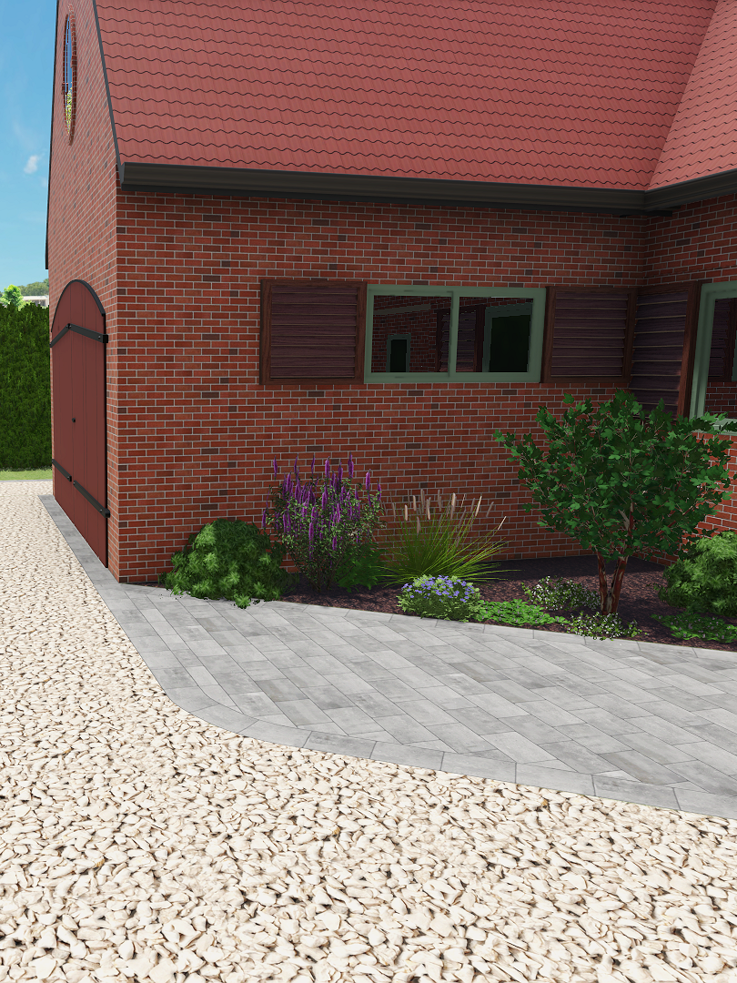 création aménagement jardin croix